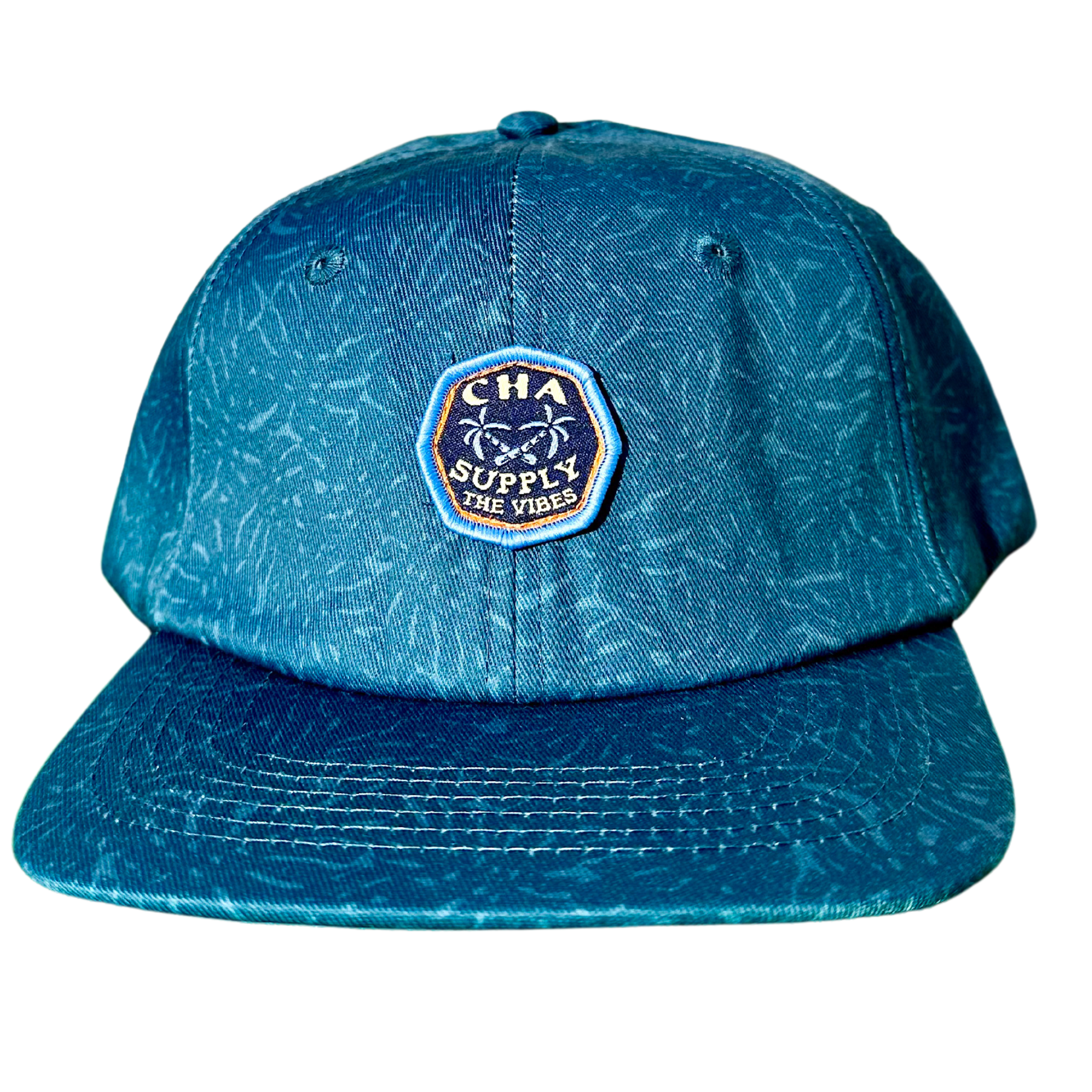 Cha Supply The Vibes Blue Dad Cap Cha Vibes